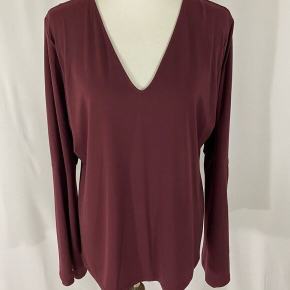 Alex Marie Tops - NWT Alex Marie V Neck Plum Color Top